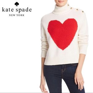 kate spade pearl heart sweatshirt
